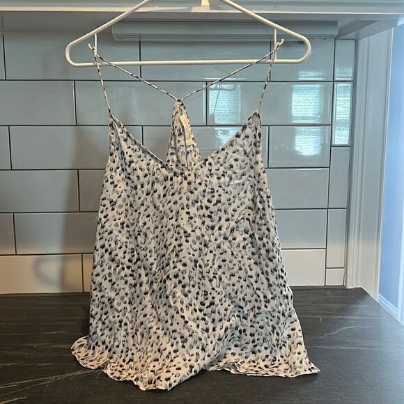 chelsea flowe Tops - Silk racerback leopard top